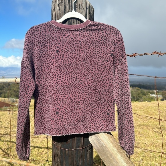 Z-Supply Cruise Stardust Star Sweatshirt Purple - Picture 9 of 11